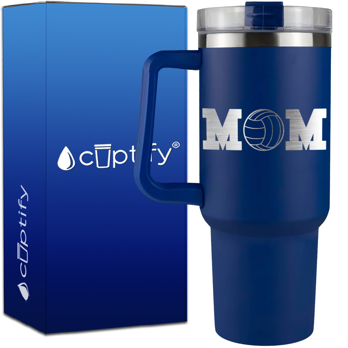 Volleyball Mom on 40oz Mom Traveler Mug