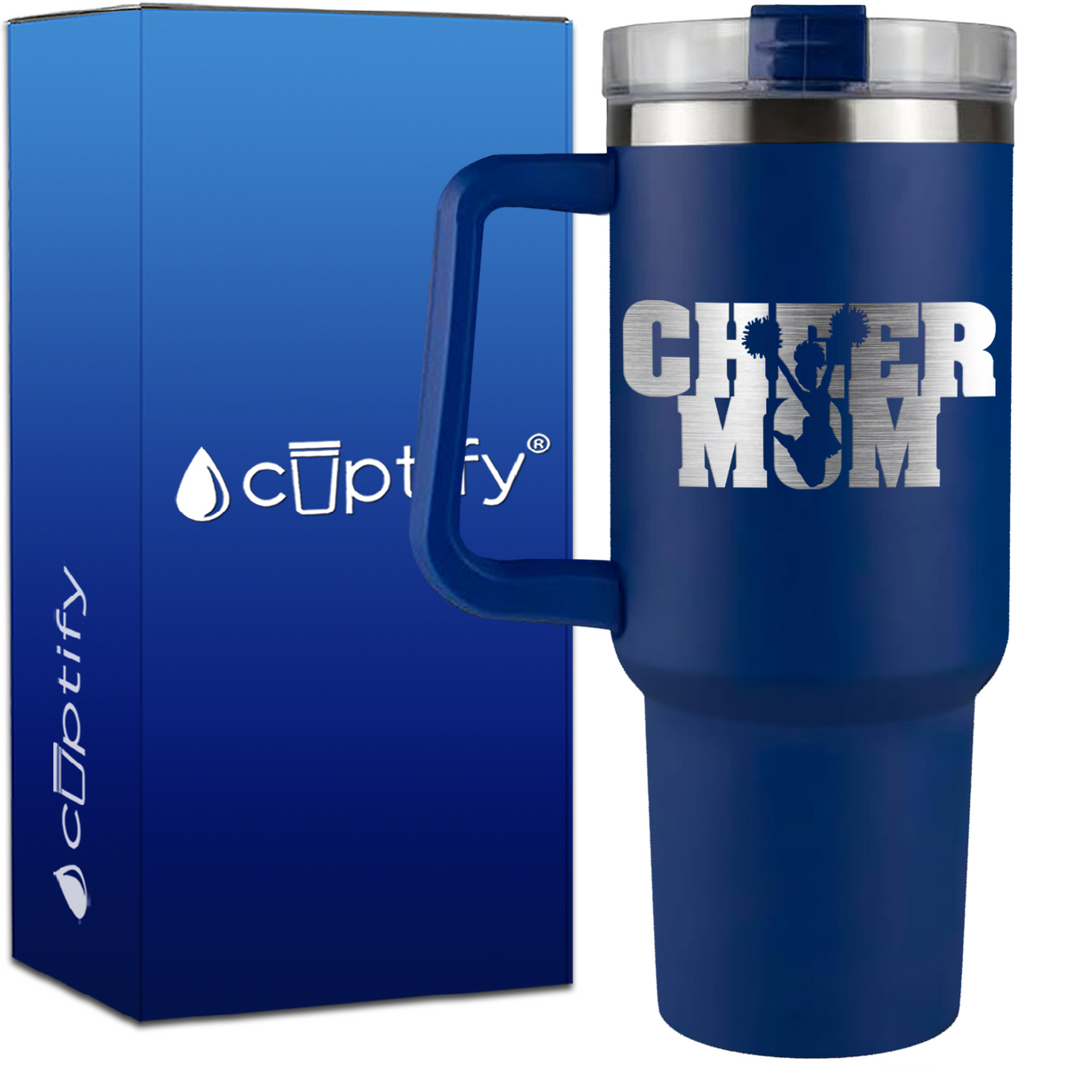Cheer Mom on 40oz Mom Traveler Mug