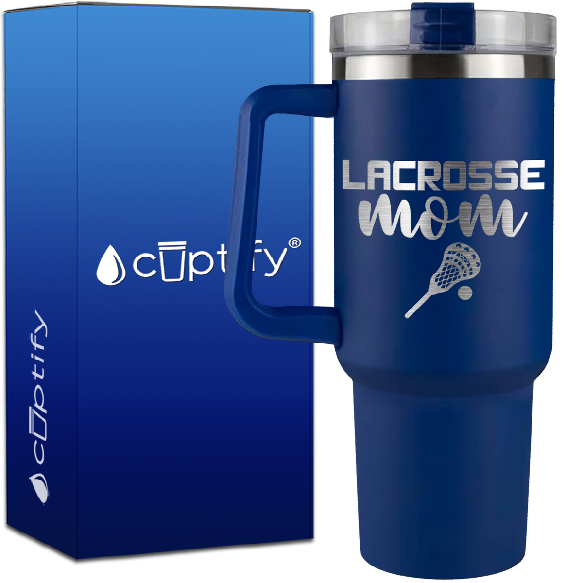 Lacrosse Mom on 40oz Lacrosse Traveler Mug