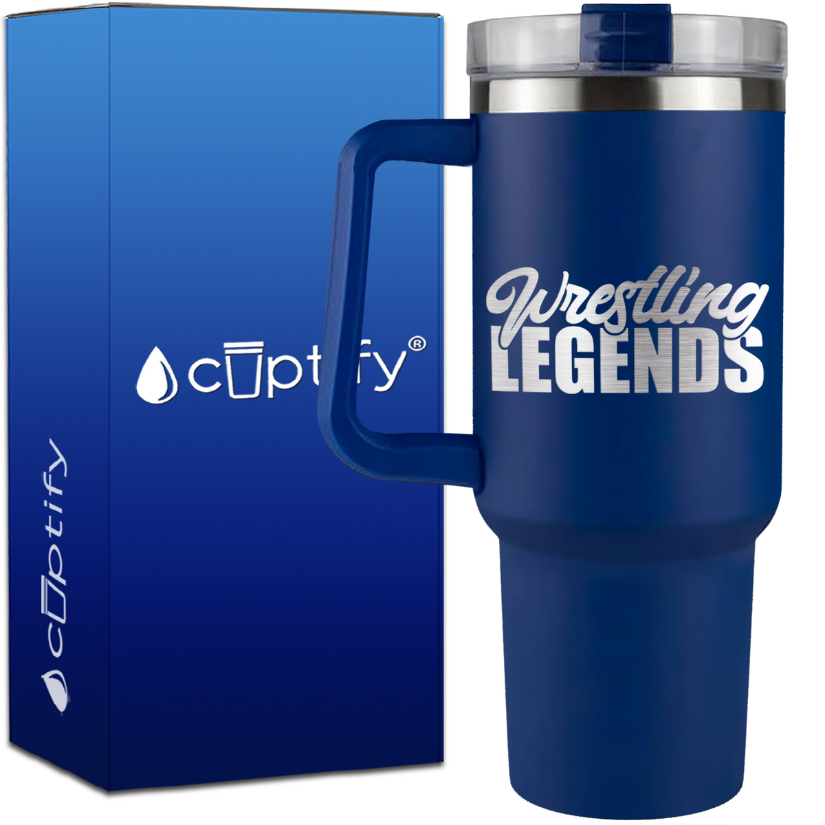 Wrestling Legends on 40oz Wrestling Traveler Mug
