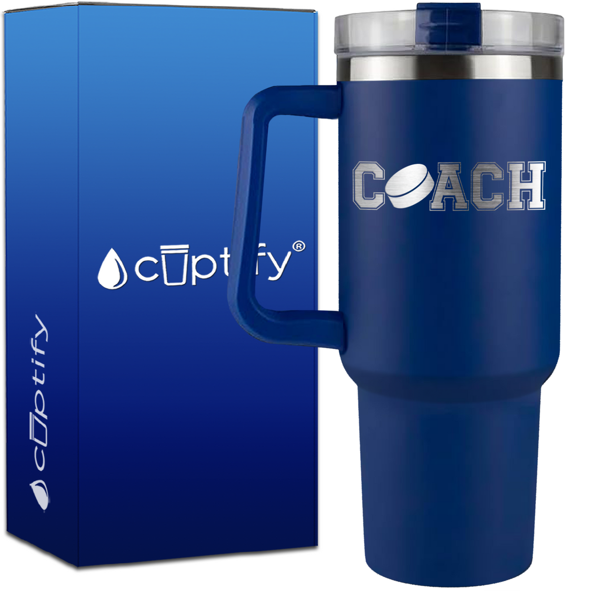 Coach Hockey on 40oz Coach Traveler Mug