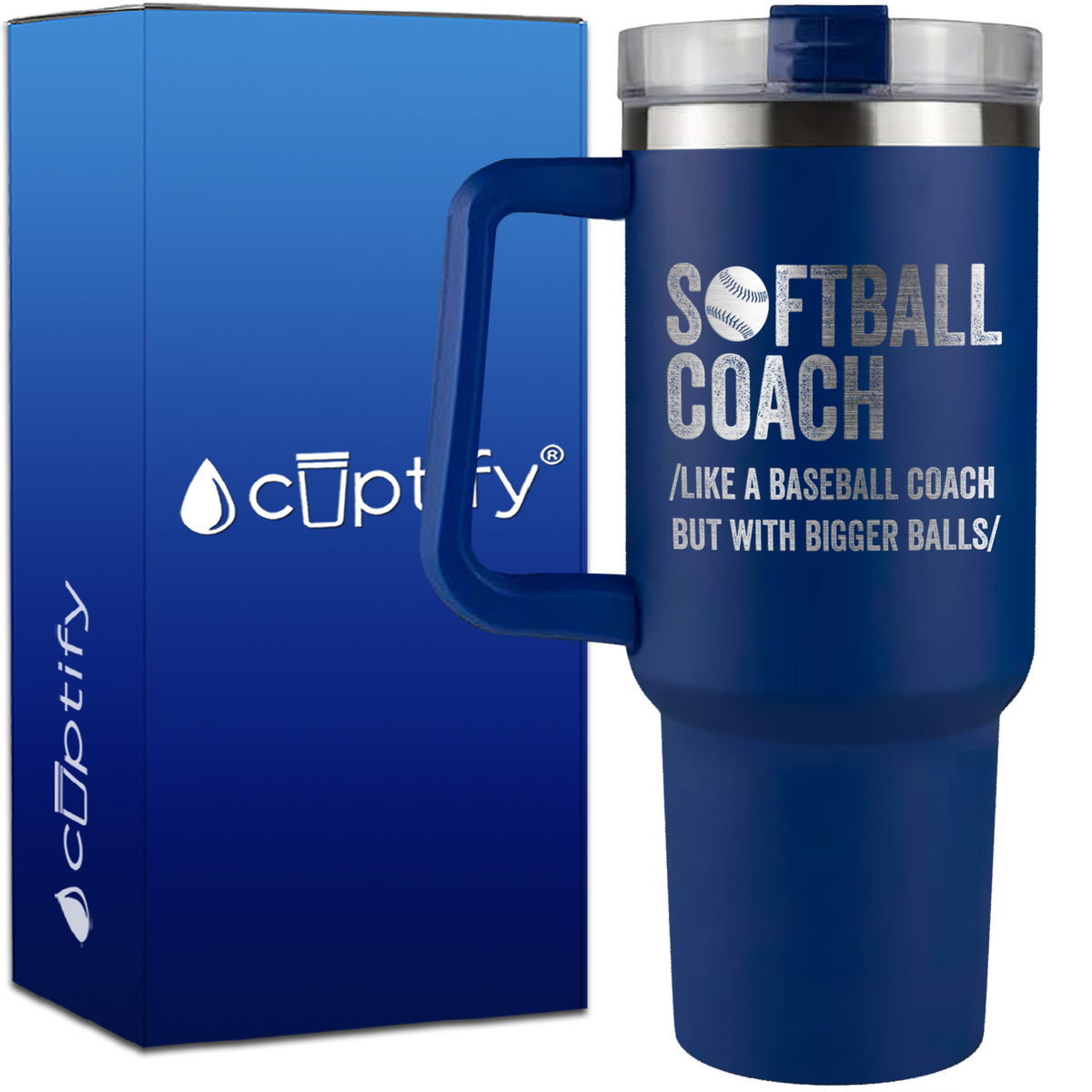 Softball Coach on 40oz Coach Traveler Mug