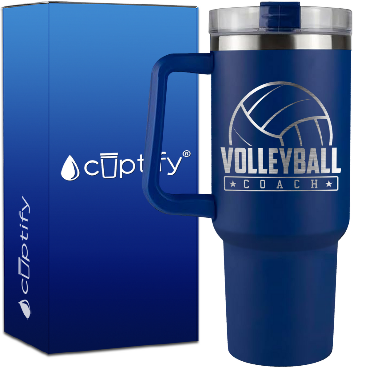 Volleyball Coach on 40oz Coach Traveler Mug