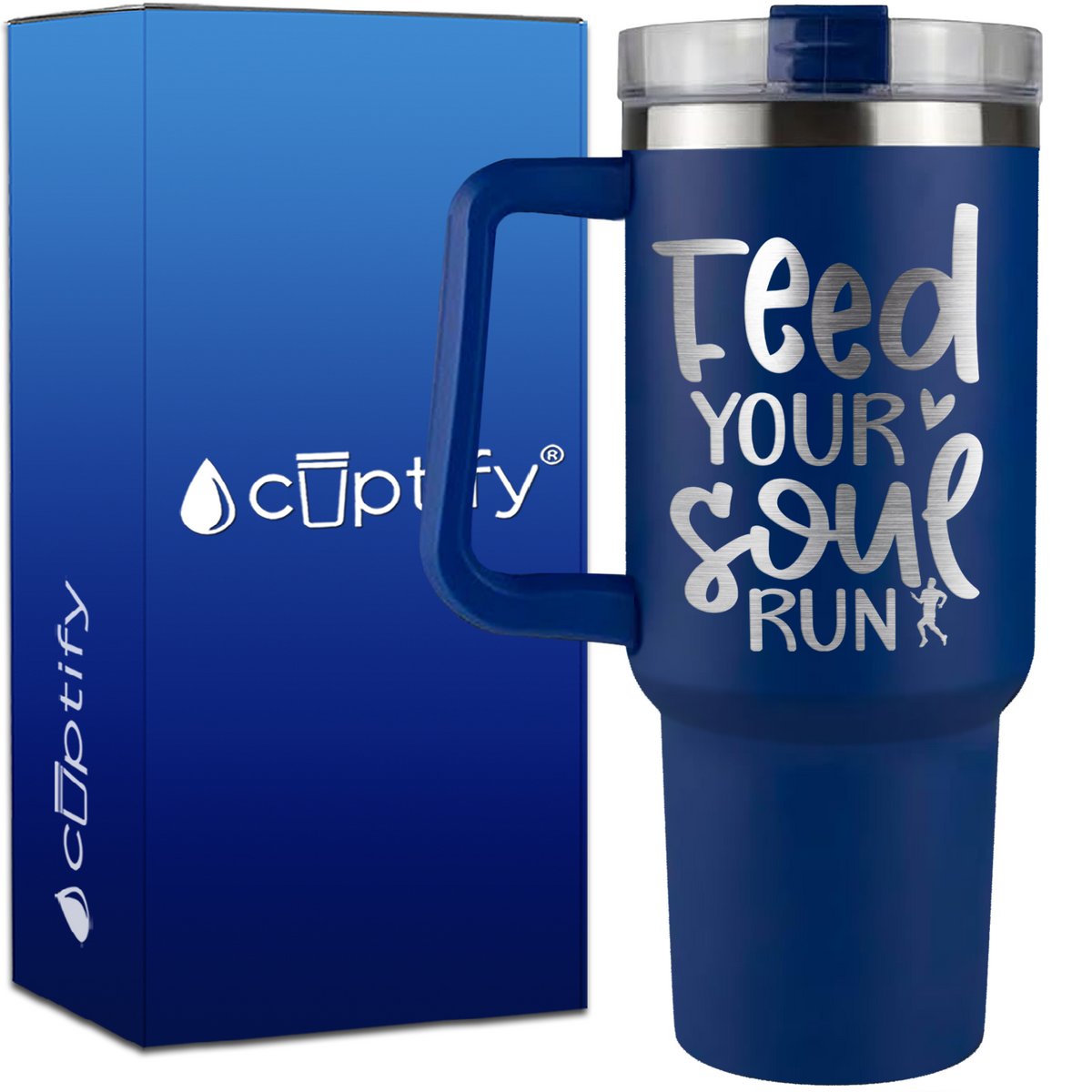 Feed Your Soul Run on 40oz Running Traveler Mug
