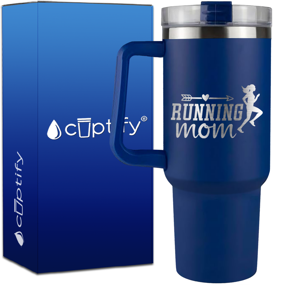 Running Mom on 40oz Running Traveler Mug