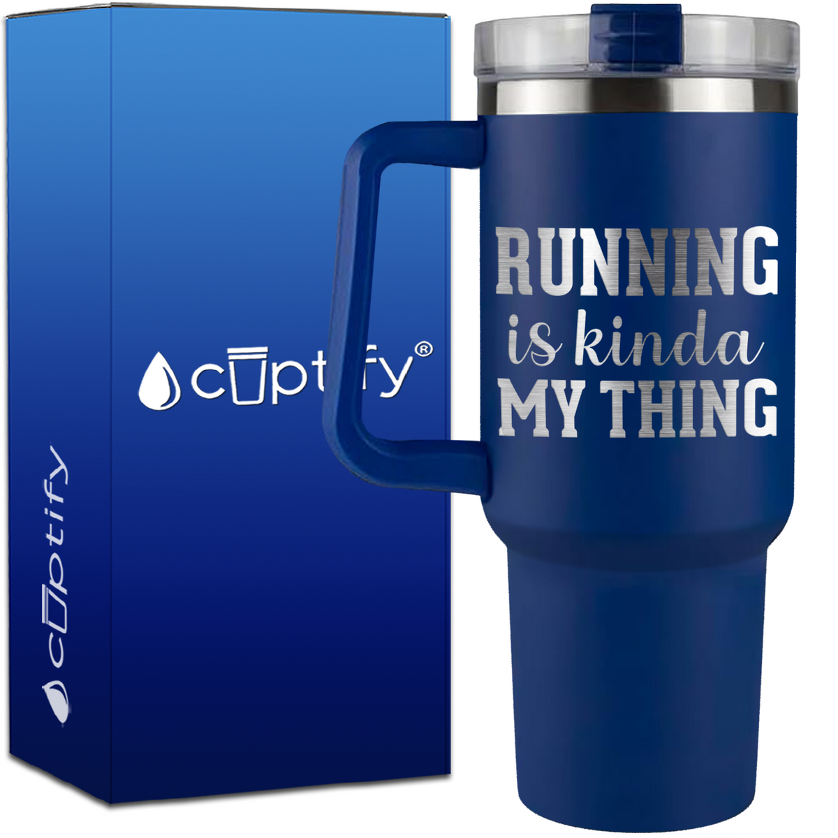 Running is Kinda My Thing on 40oz Running Traveler Mug