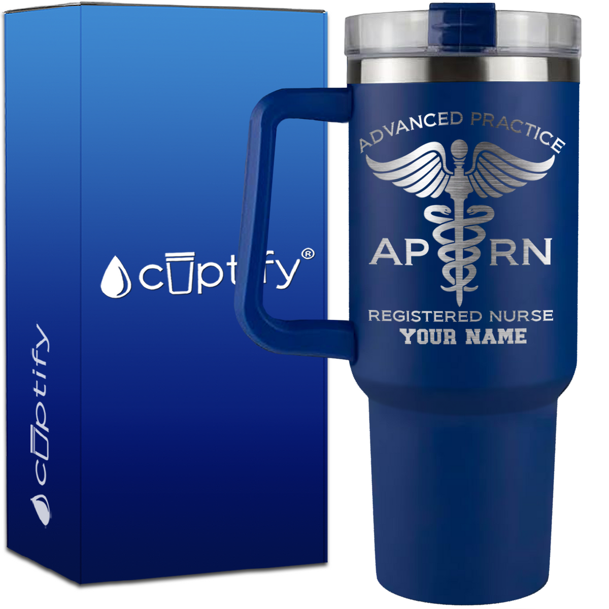 Personalized APRN Advanced Practice Registered Nurse on 40oz Medical Traveler Mug