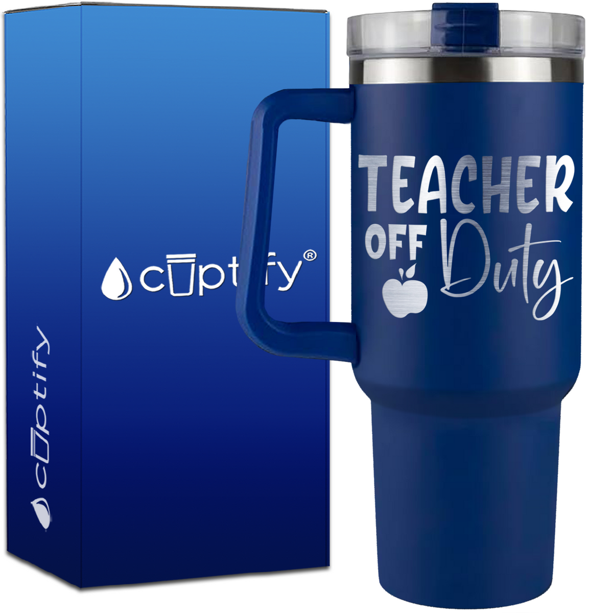Teacher off Duty on 40oz Teacher Traveler Mug
