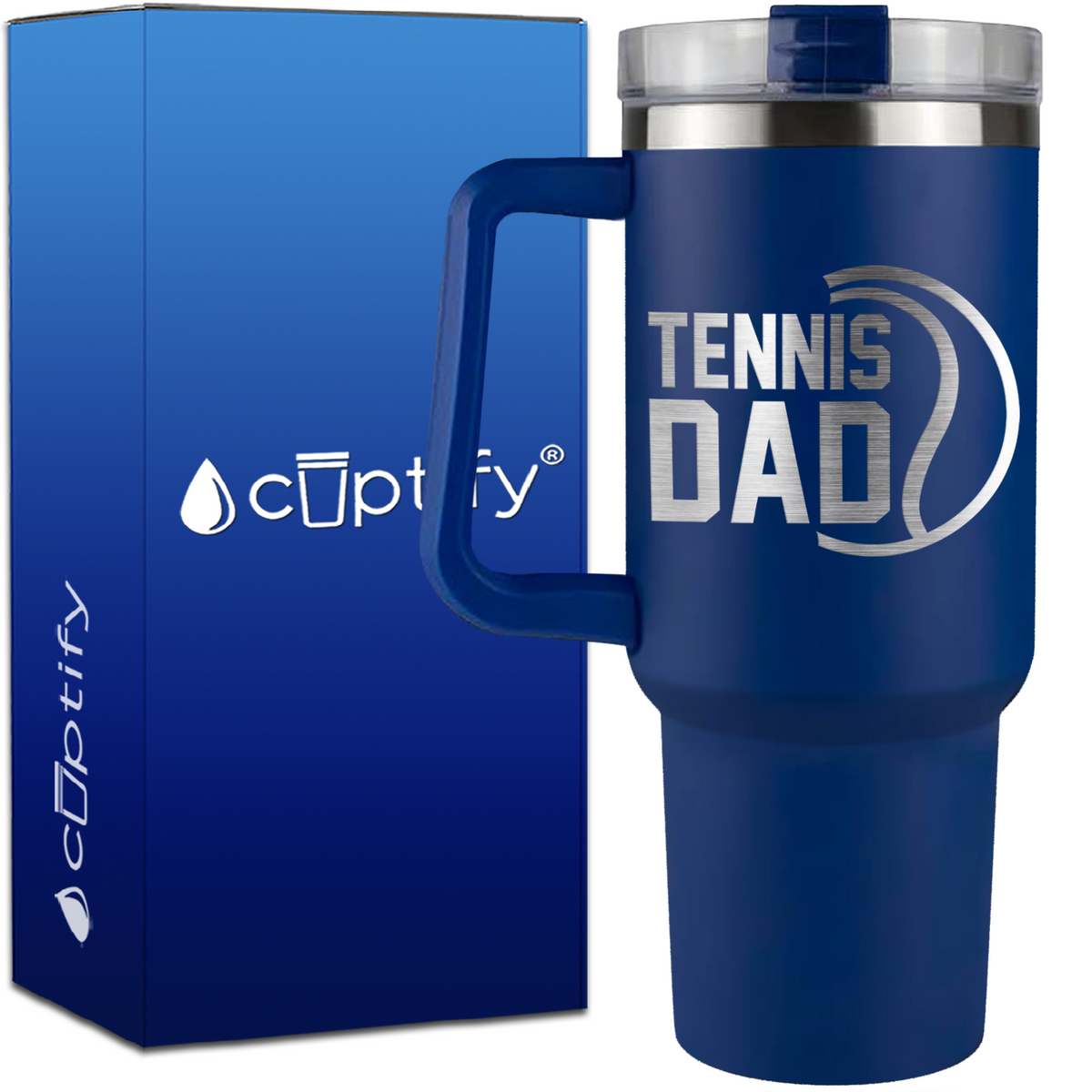 Tennis Dad on 40oz Tennis Traveler Mug