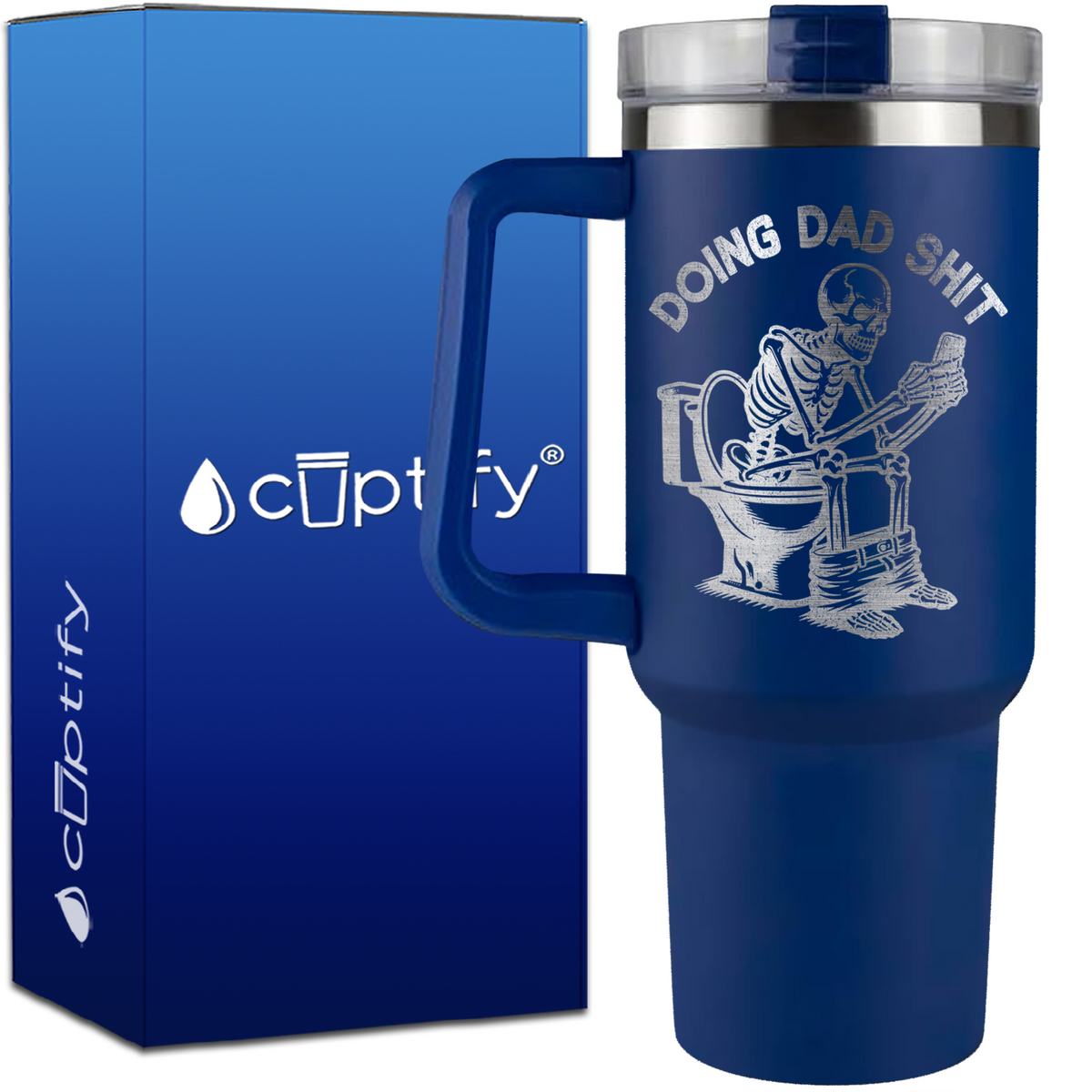 Doing Dad Shit on 40oz Funny Traveler Mug