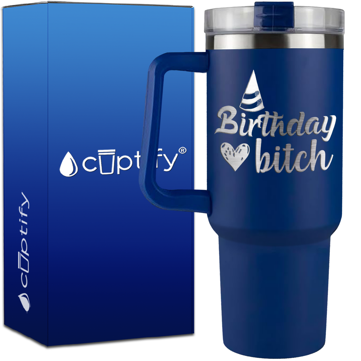 Birthday Bitch on 40oz Traveler Mug
