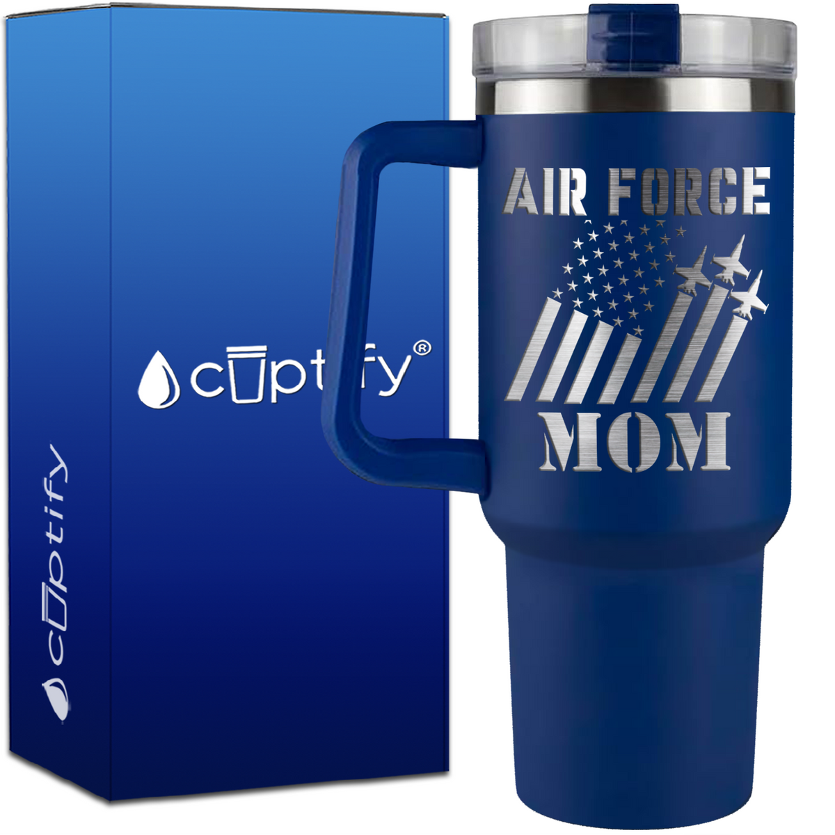 Air Force Mom on 40oz Traveler Mug