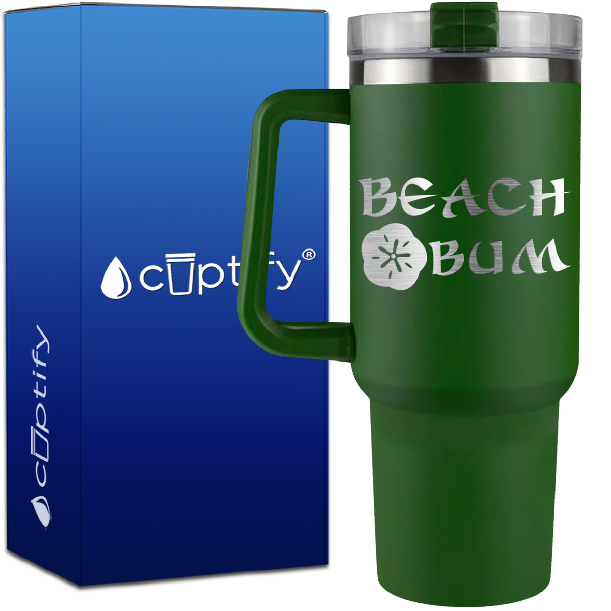 Beach Bum on 40oz Beach Life Traveler Mug