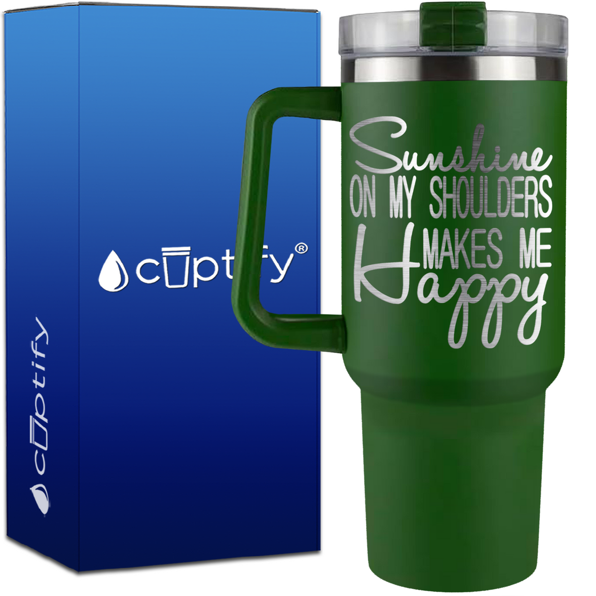 Sunshine on my Shoulders on 40oz Beach Life Traveler Mug