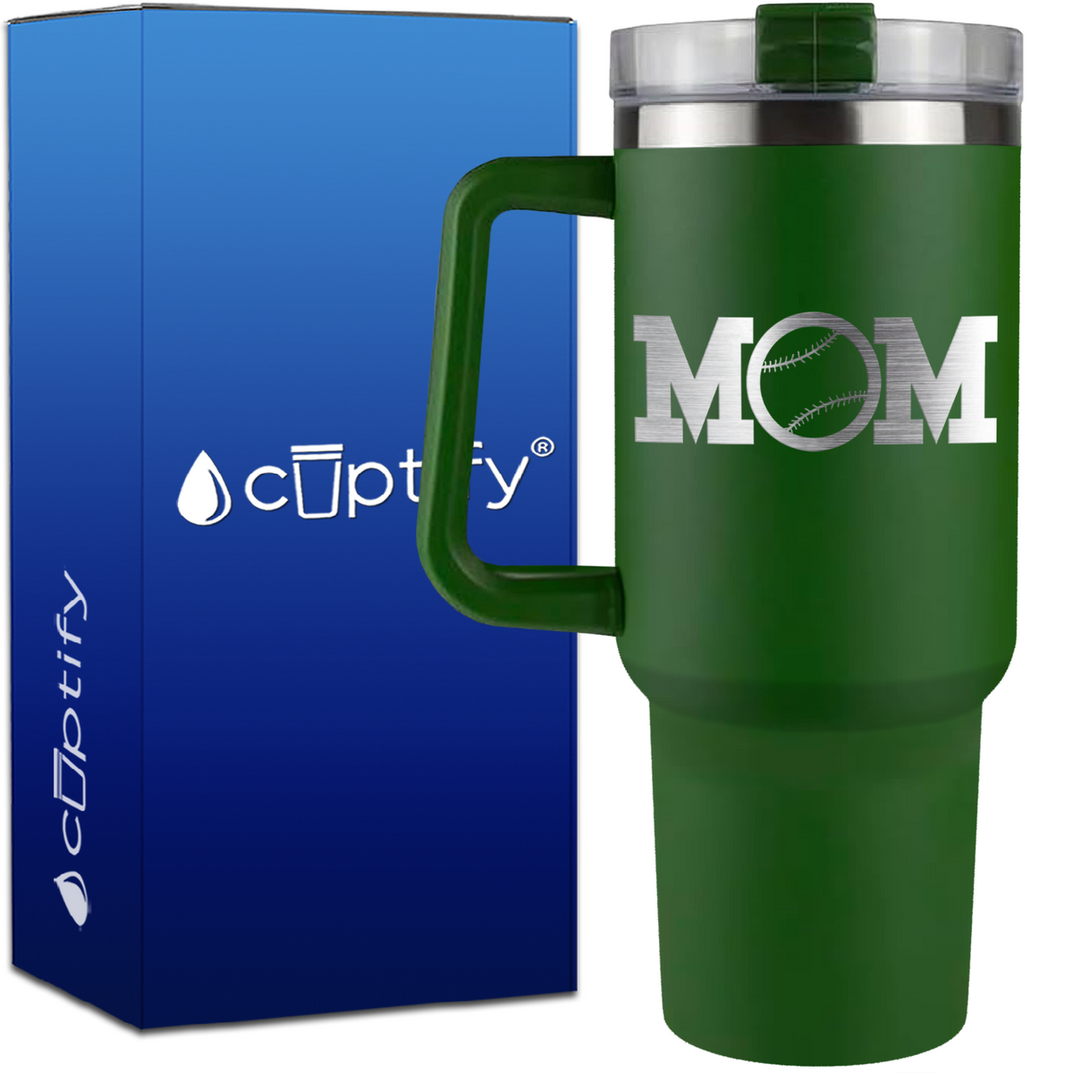 Baseball Mom on 40oz Mom Traveler Mug