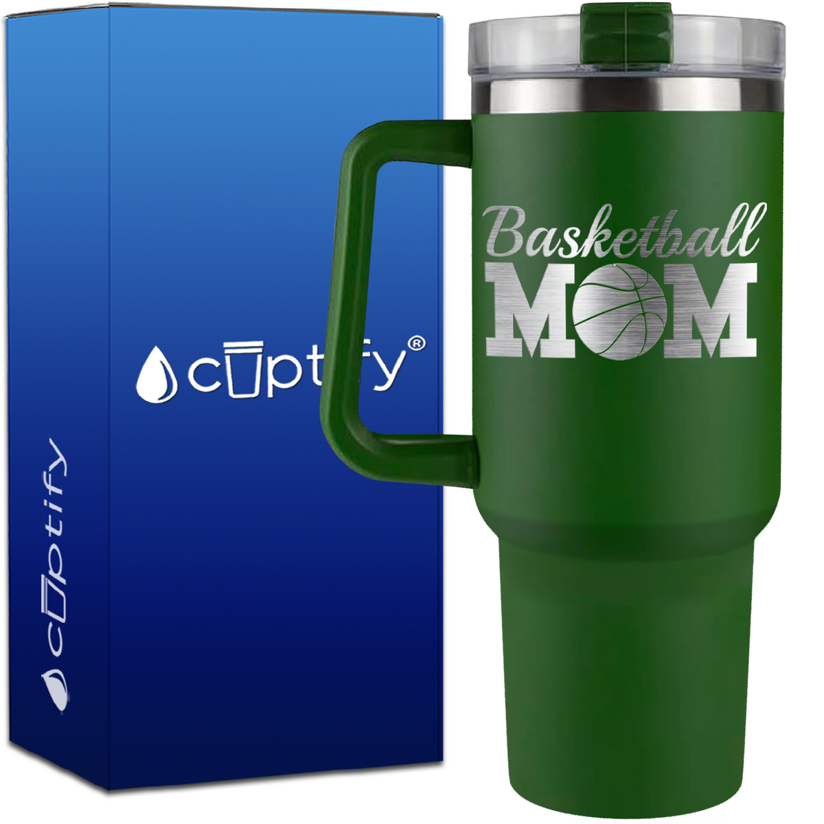 Basketball Mom on 40oz Mom Traveler Mug