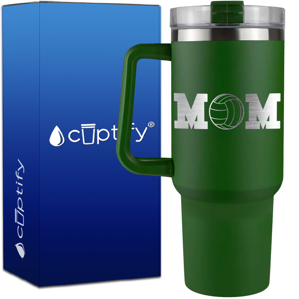 Volleyball Mom on 40oz Mom Traveler Mug