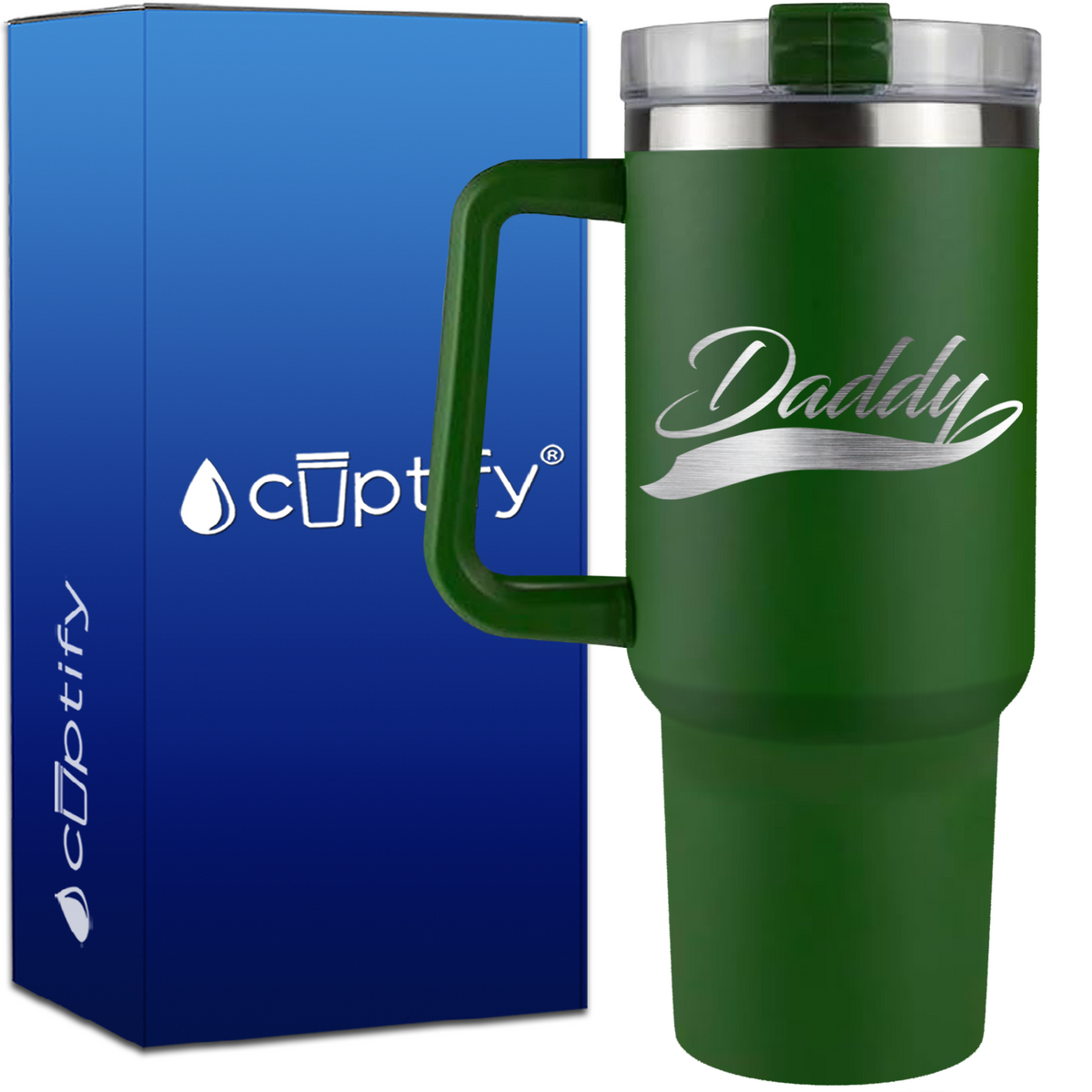 Daddy Swoosh on 40oz Dad Traveler Mug