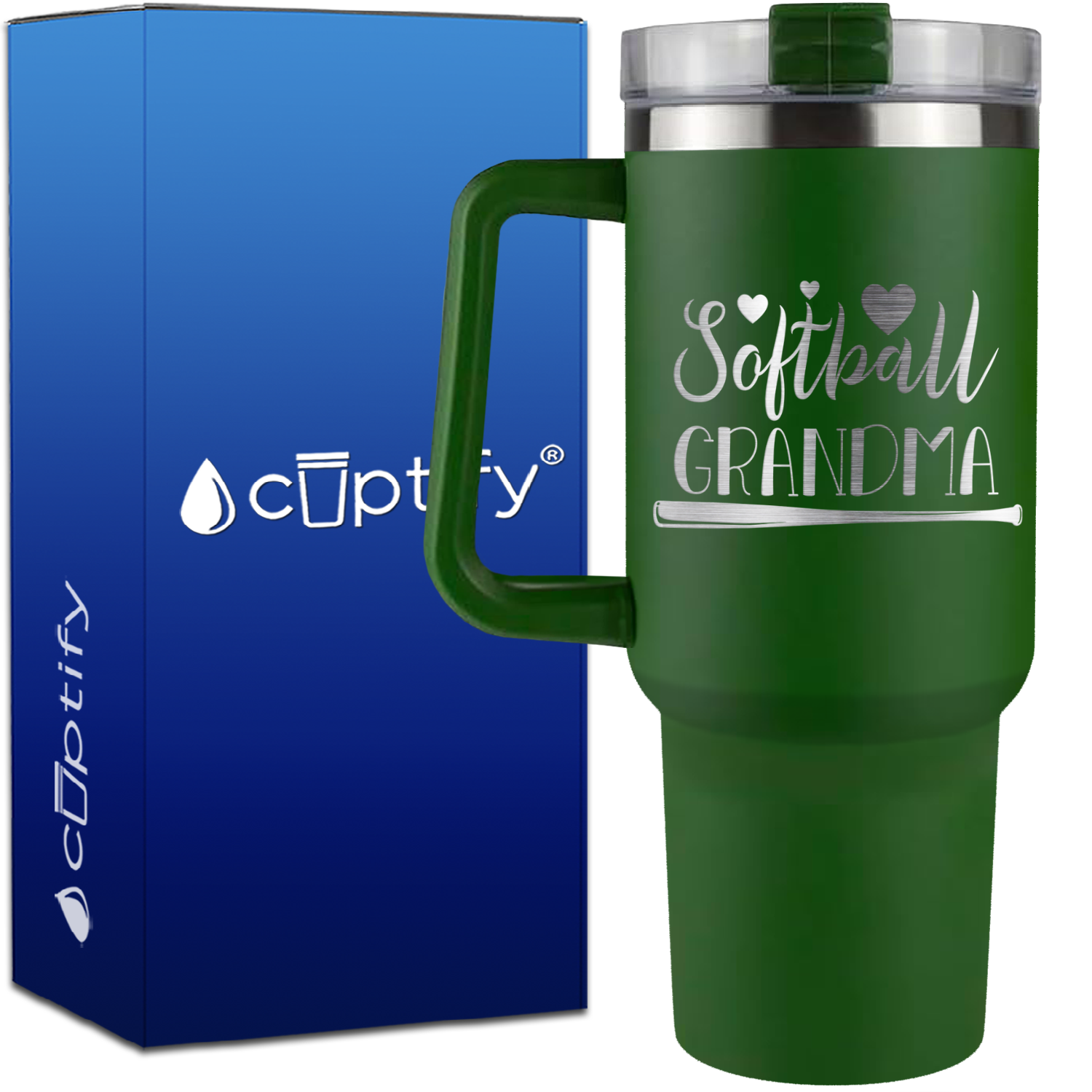 Softball Grandma on 40oz Softball Traveler Mug