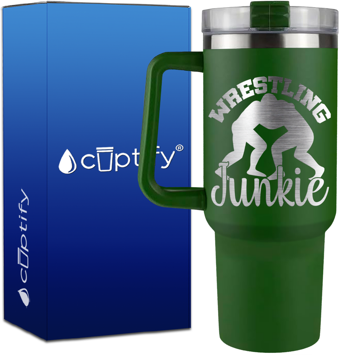 Wrestling Junkie on 40oz Wrestling Traveler Mug