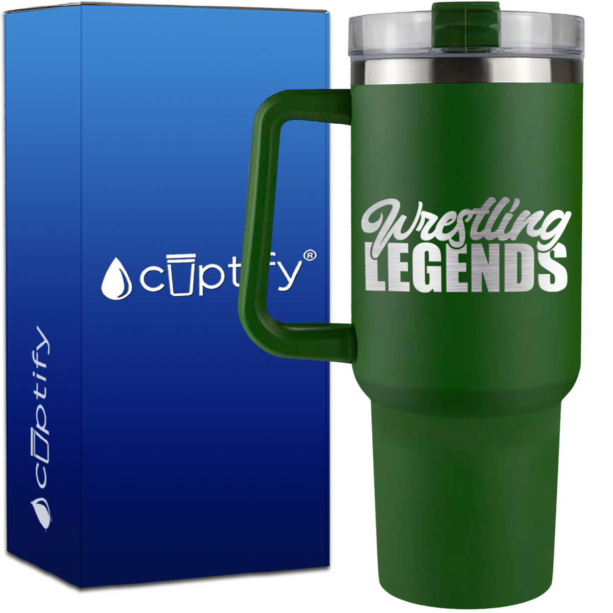 Wrestling Legends on 40oz Wrestling Traveler Mug