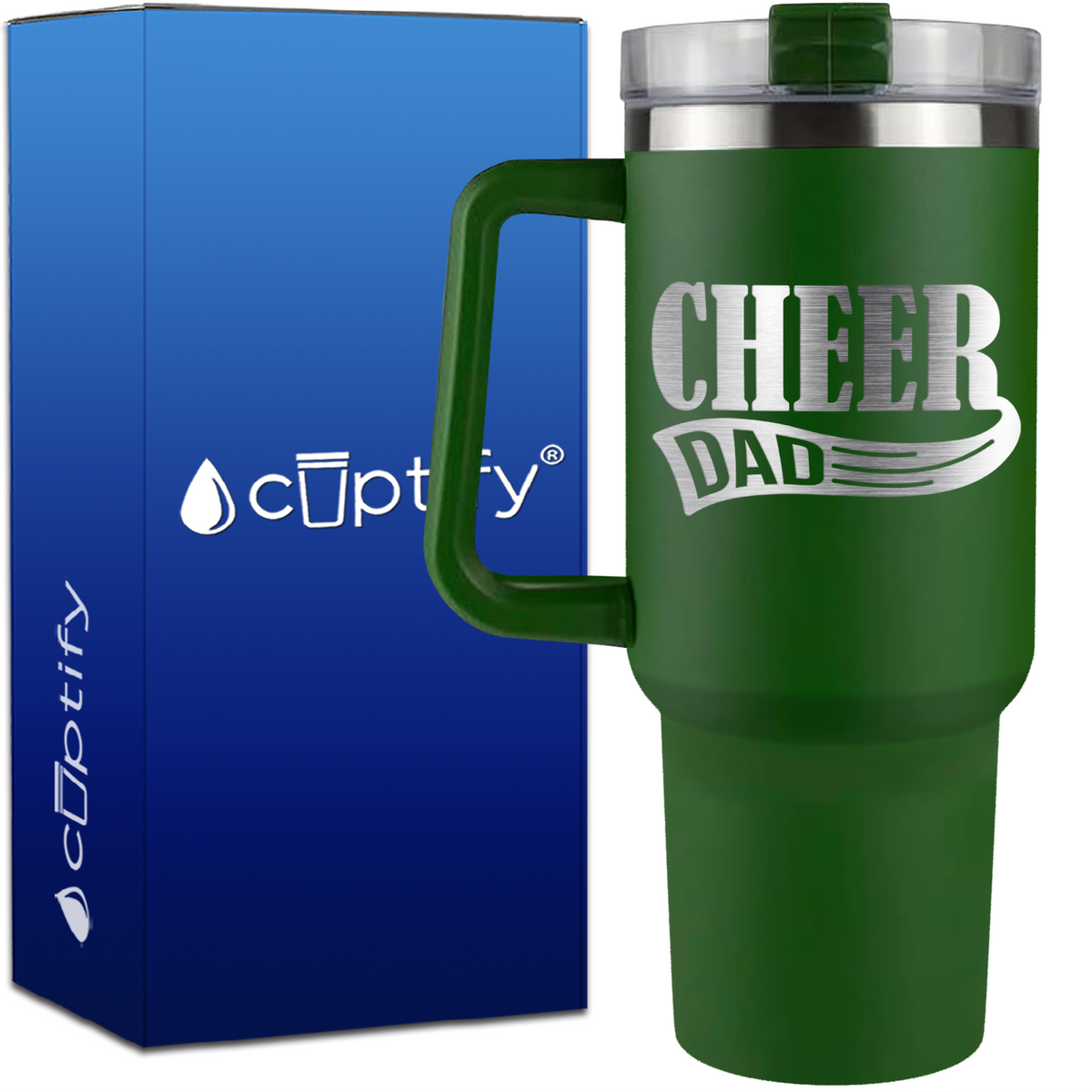 Cheer Dad on 40oz Cheer Traveler Mug