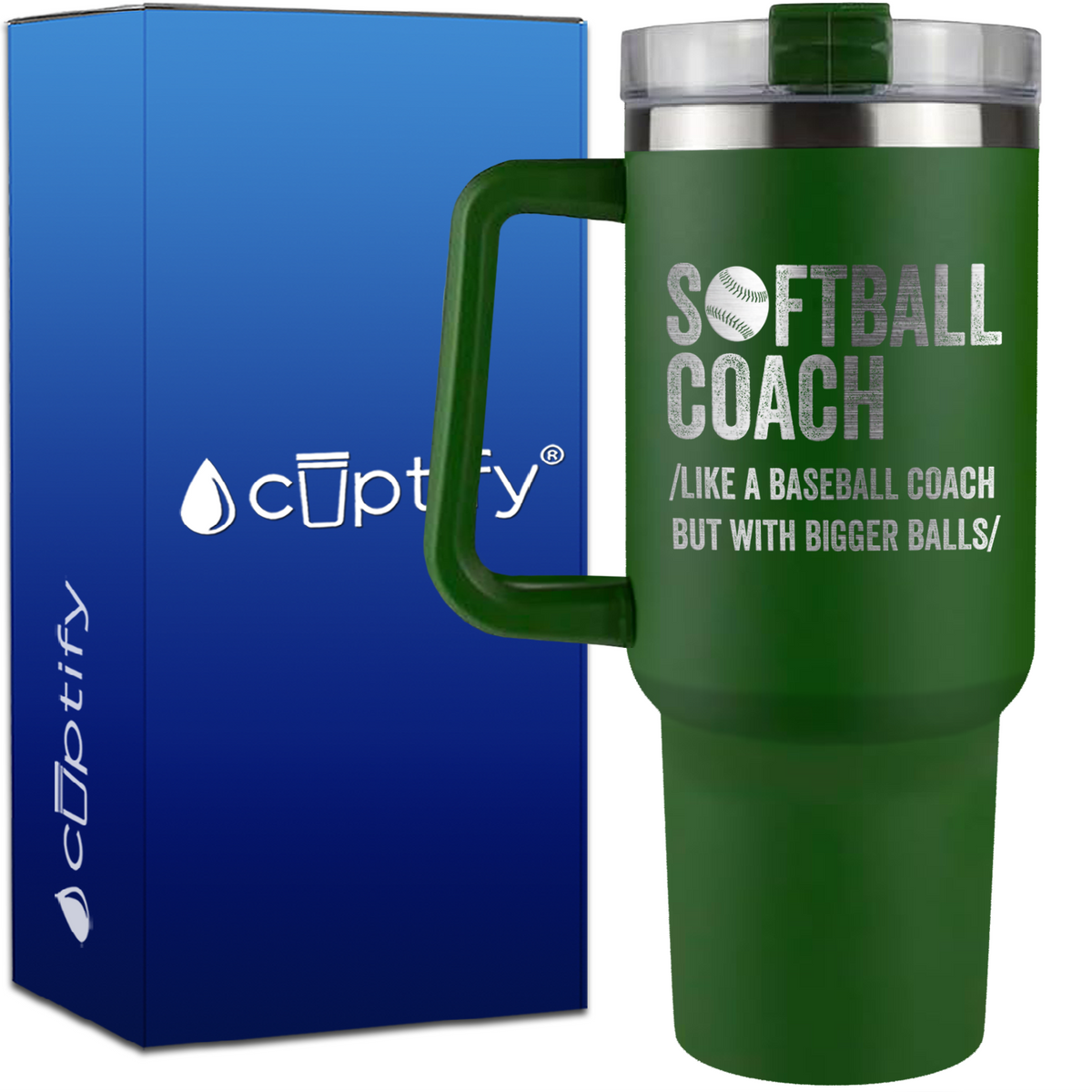 Softball Coach on 40oz Coach Traveler Mug