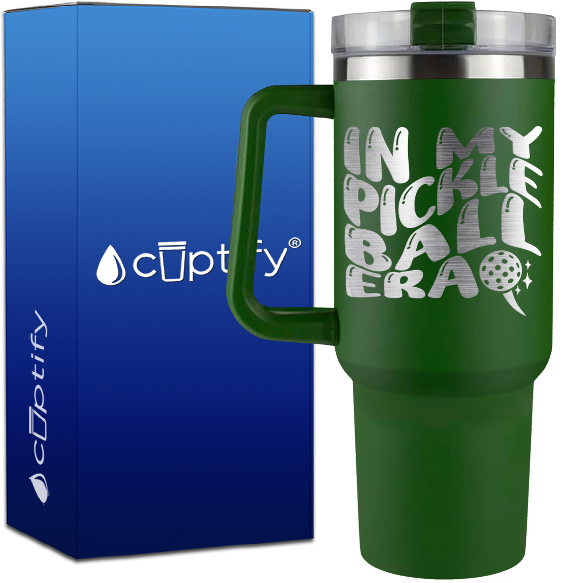 In My Pickleball Era on 40oz Pickleball Traveler Mug