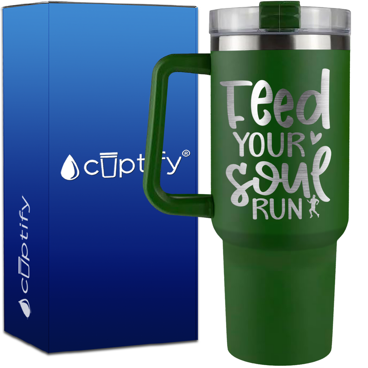 Feed Your Soul Run on 40oz Running Traveler Mug
