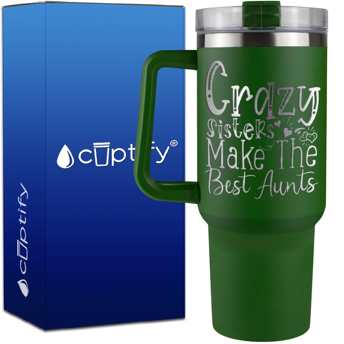 Crazy Sisters Make the Best Aunts on 40oz Aunt Travel Mug