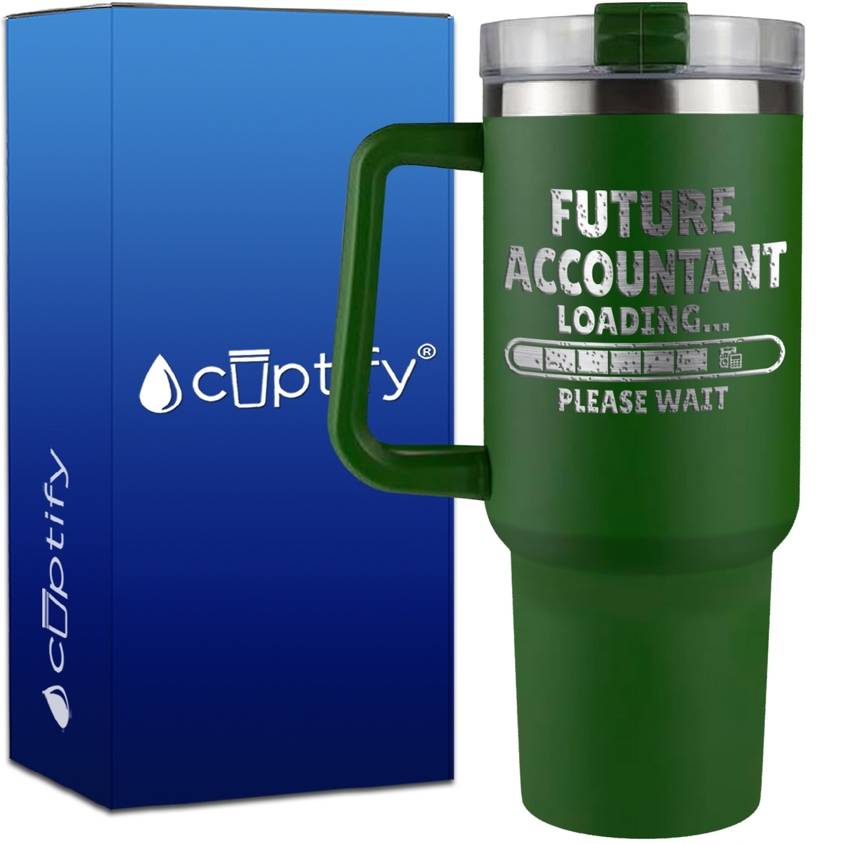 Future Accountant Loading on 40oz Accountant Traveler Mug