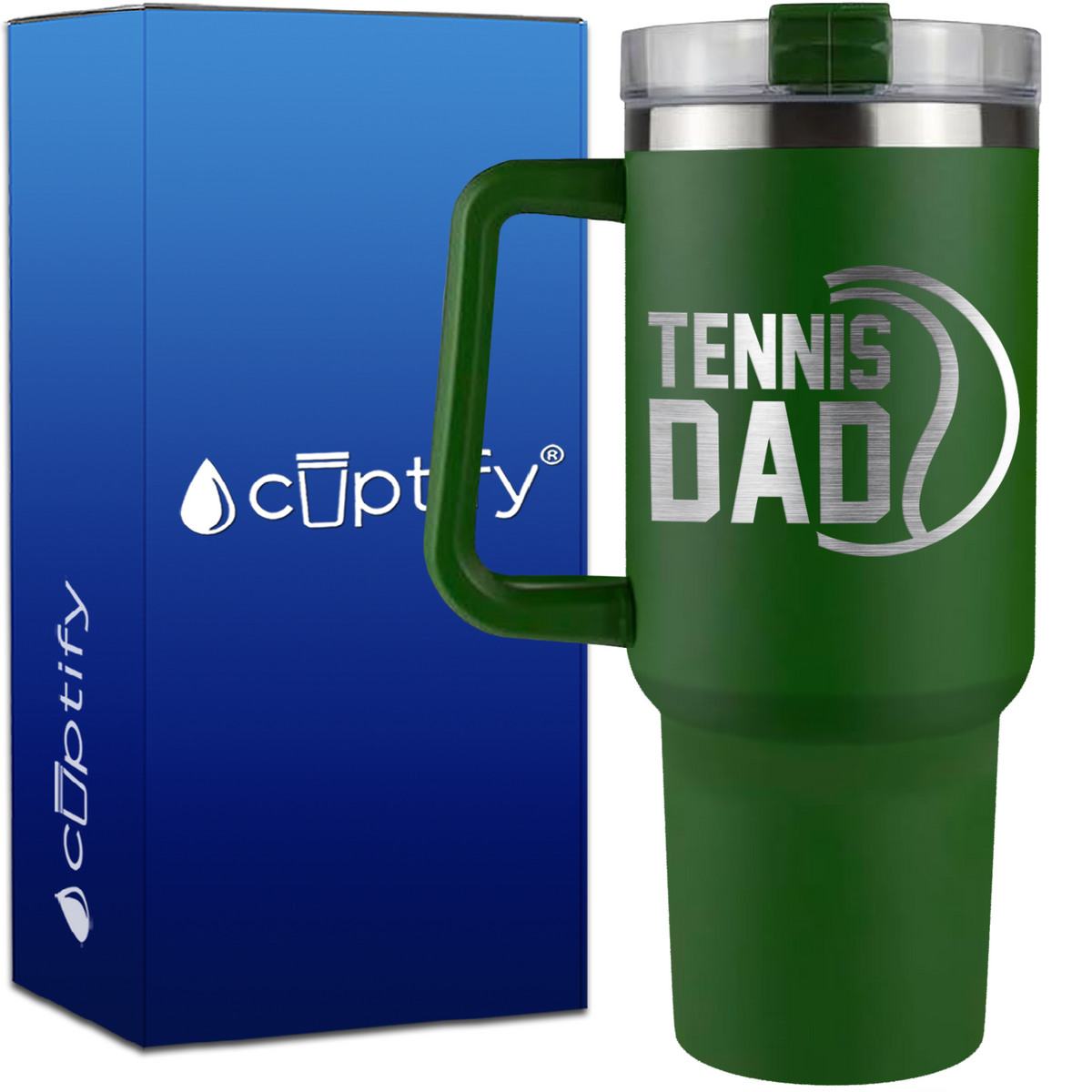 Tennis Dad on 40oz Tennis Traveler Mug