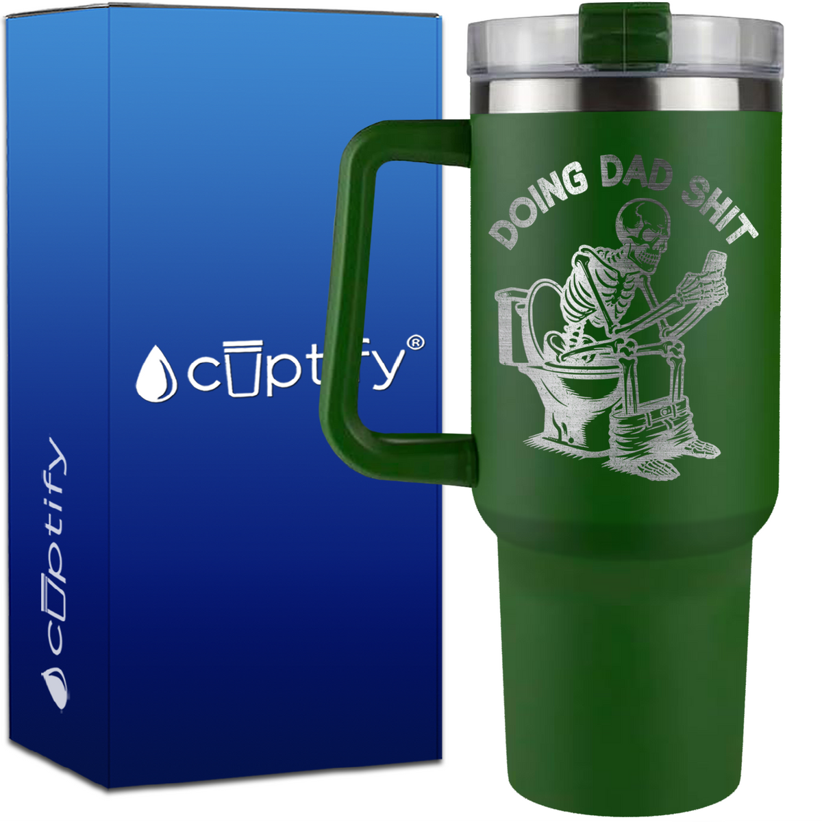 Doing Dad Shit on 40oz Funny Traveler Mug