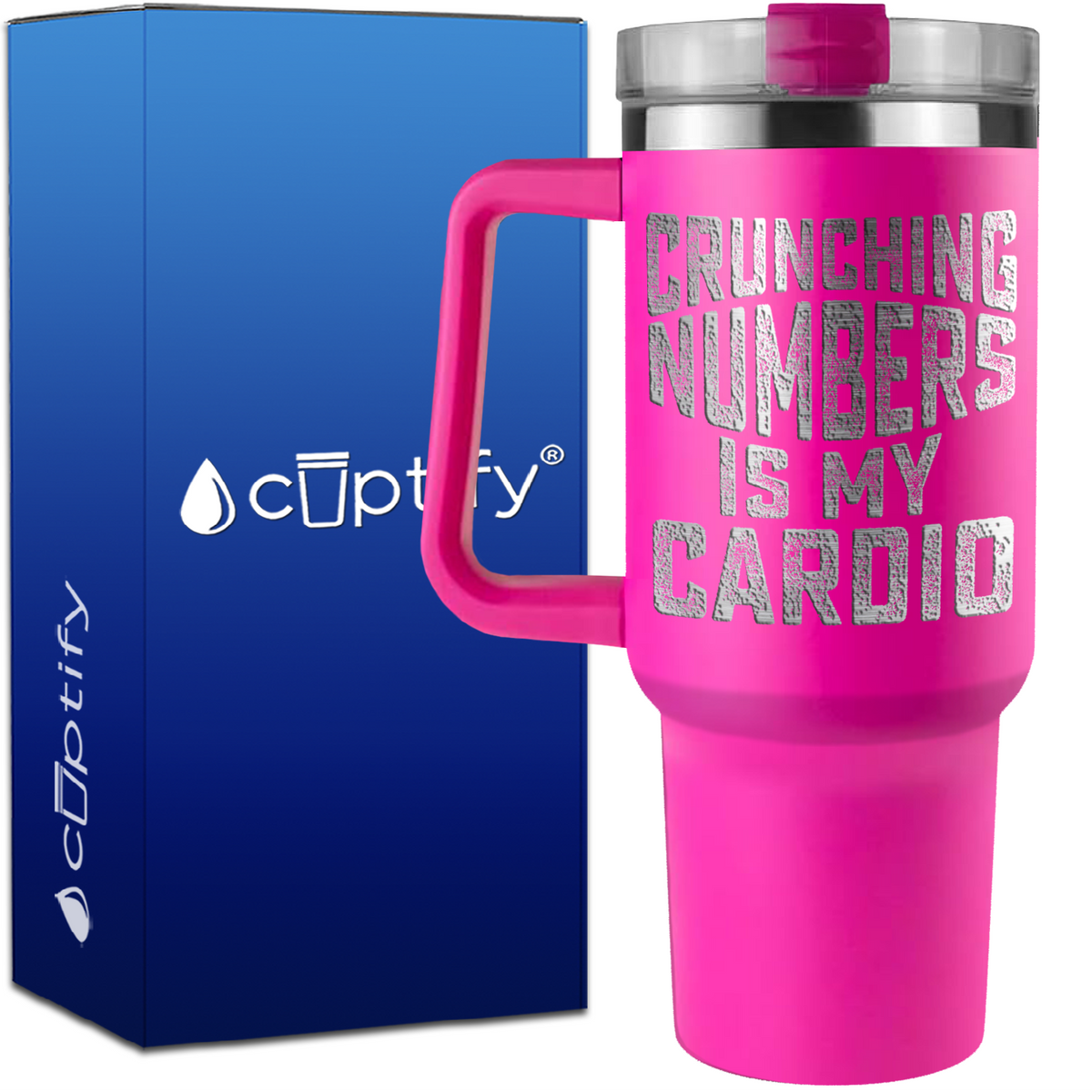 Crunching Numbers is my Cardio on 40oz Accountant Traveler Mug