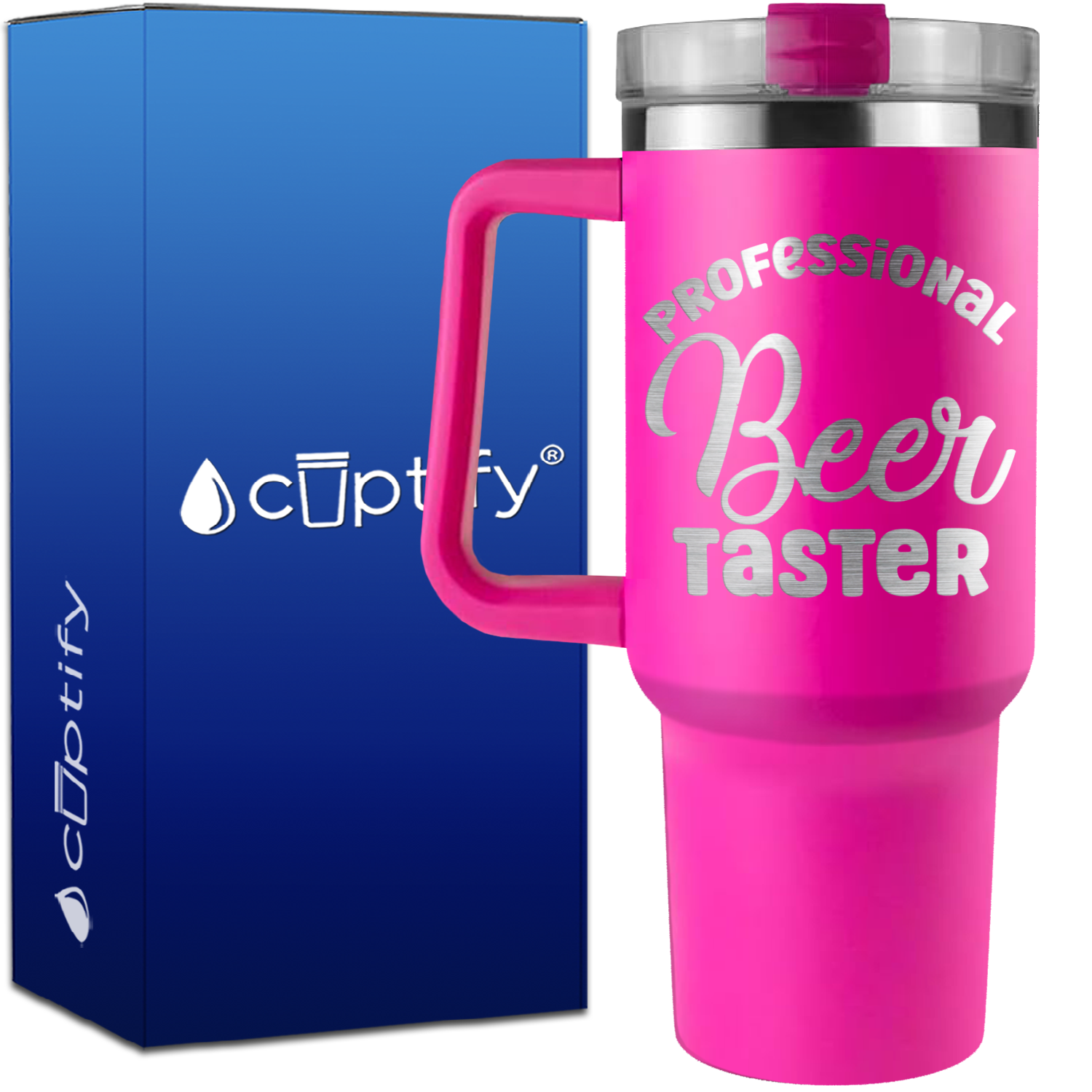 Professional Beer Taster on 40oz Beer Lover Traveler Mug