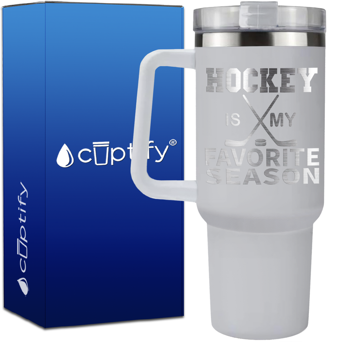 Hockey is My Favorite Person on 40oz Hockey Traveler Mug