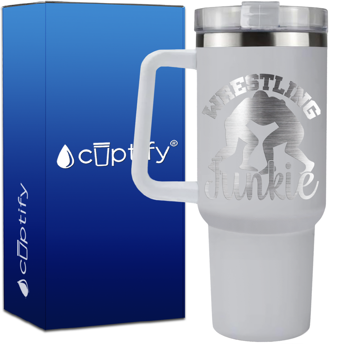 Wrestling Junkie on 40oz Wrestling Traveler Mug