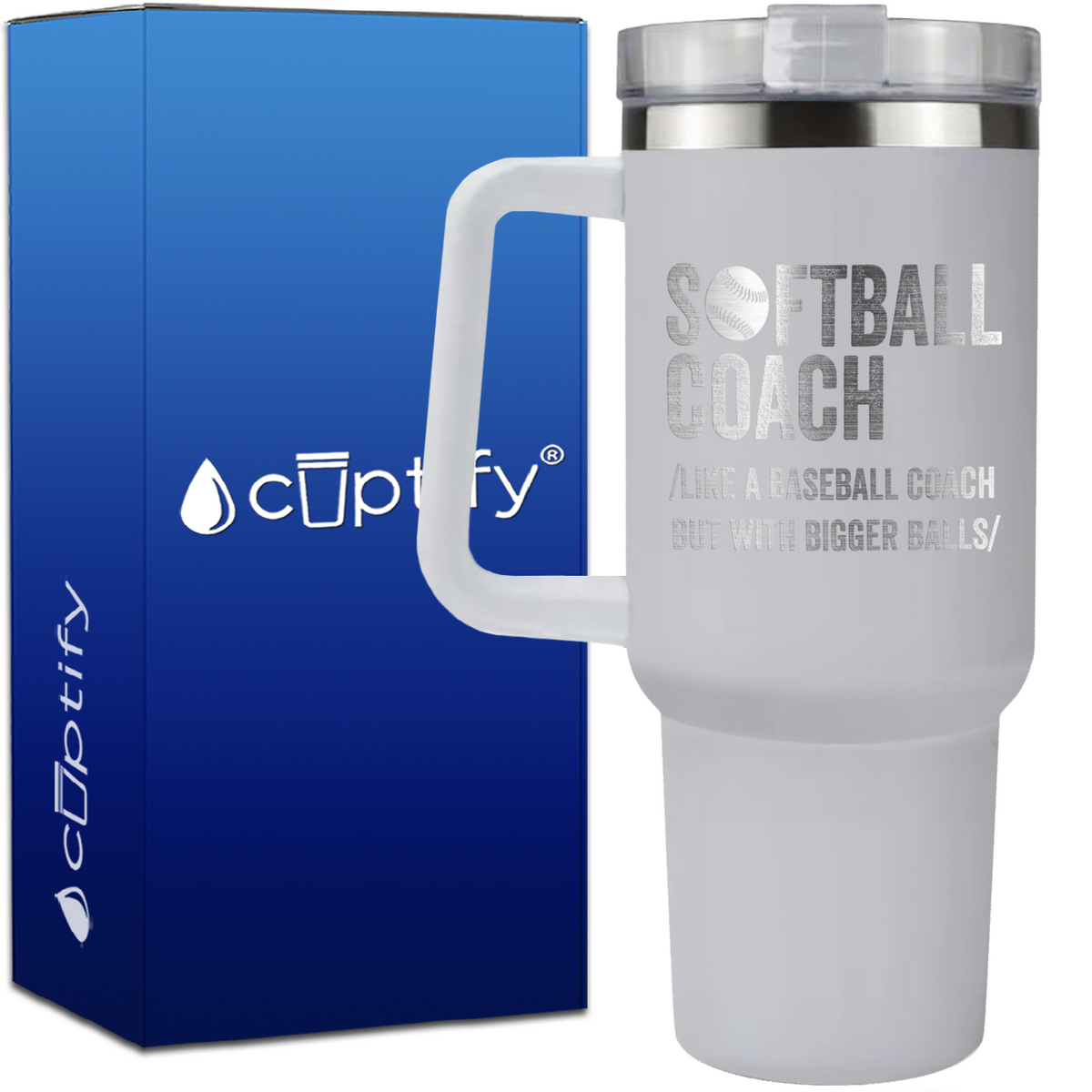 Softball Coach on 40oz Coach Traveler Mug