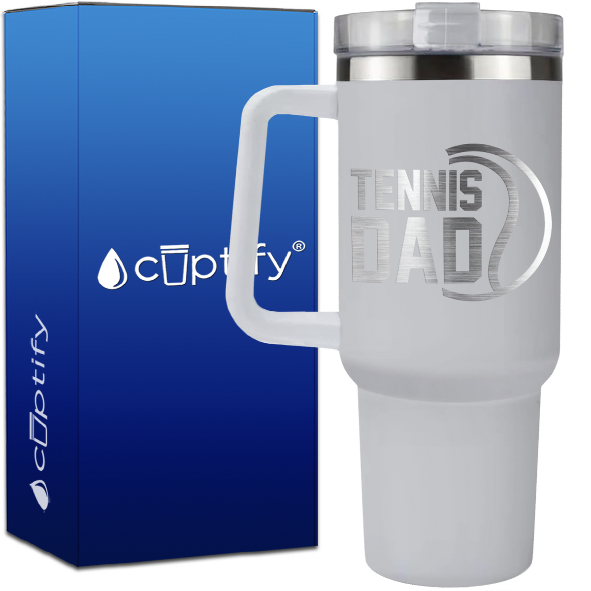 Tennis Dad on 40oz Tennis Traveler Mug