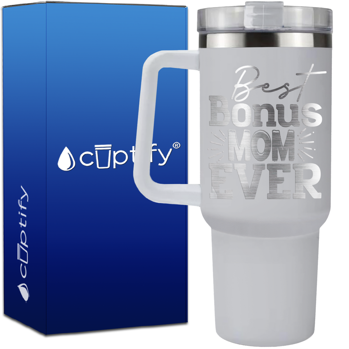 Best Bonus Mom Ever on 40oz Mom Traveler Mug