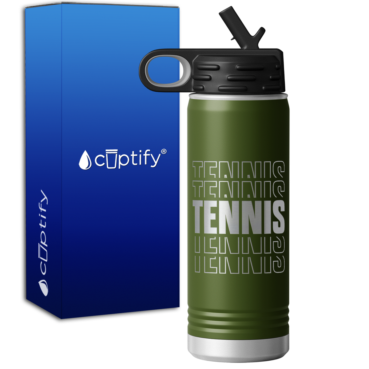 Tennis Tennis Tennis 20oz Sport Water Bottle