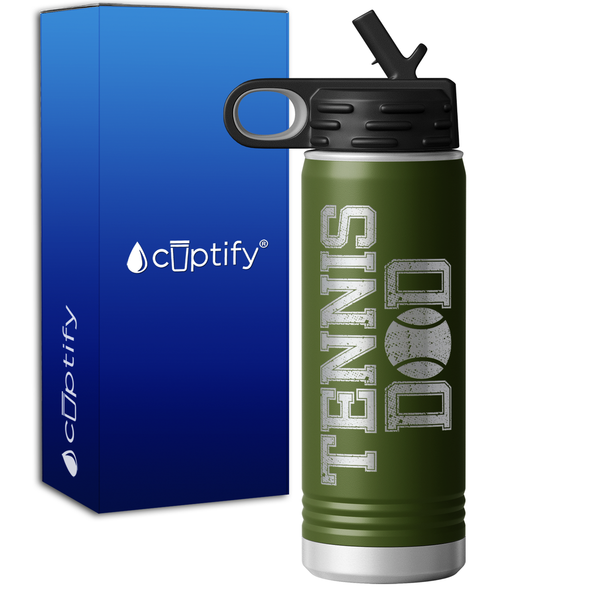 Tennis Dad 20oz Sport Water Bottle