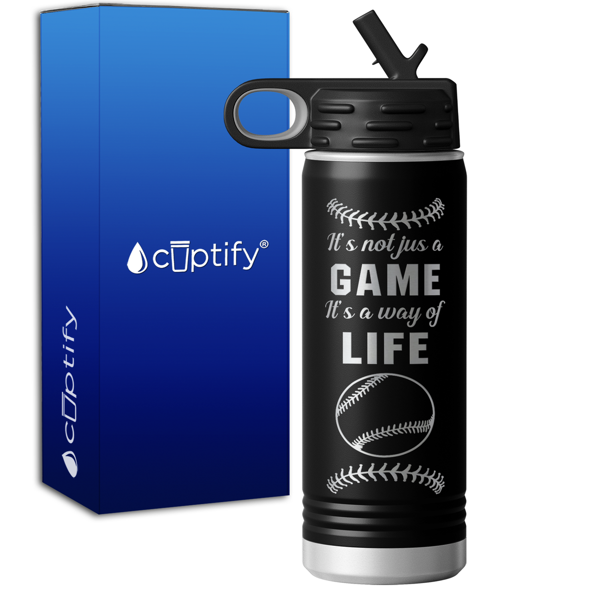 It's Not Just a Game It's a Way of Life 20oz Sport Water Bottle