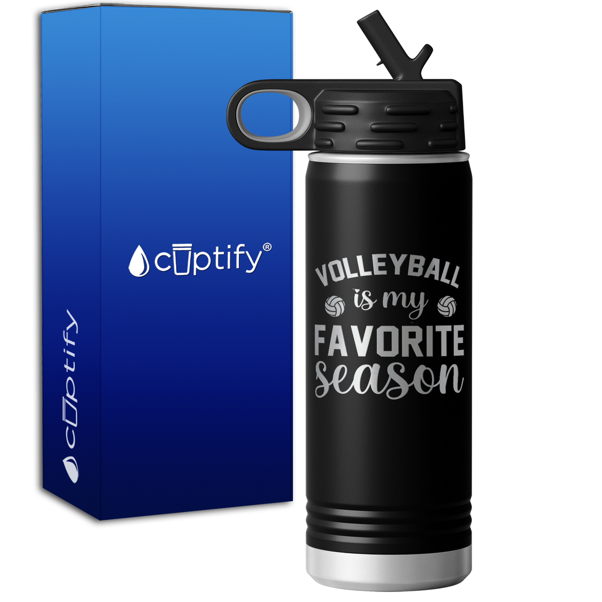 Volleyball is my Favorite Season 20oz Sport Water Bottle