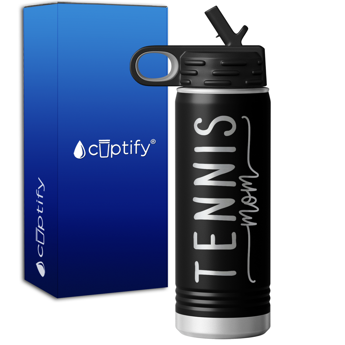 Tennis Mom 20oz Sport Water Bottle