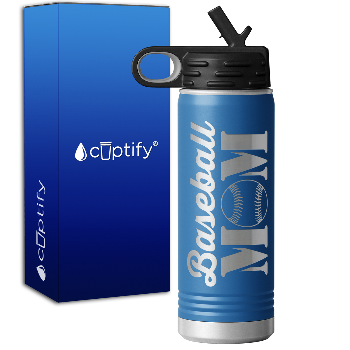 Baseball Mom 20oz Sport Water Bottle