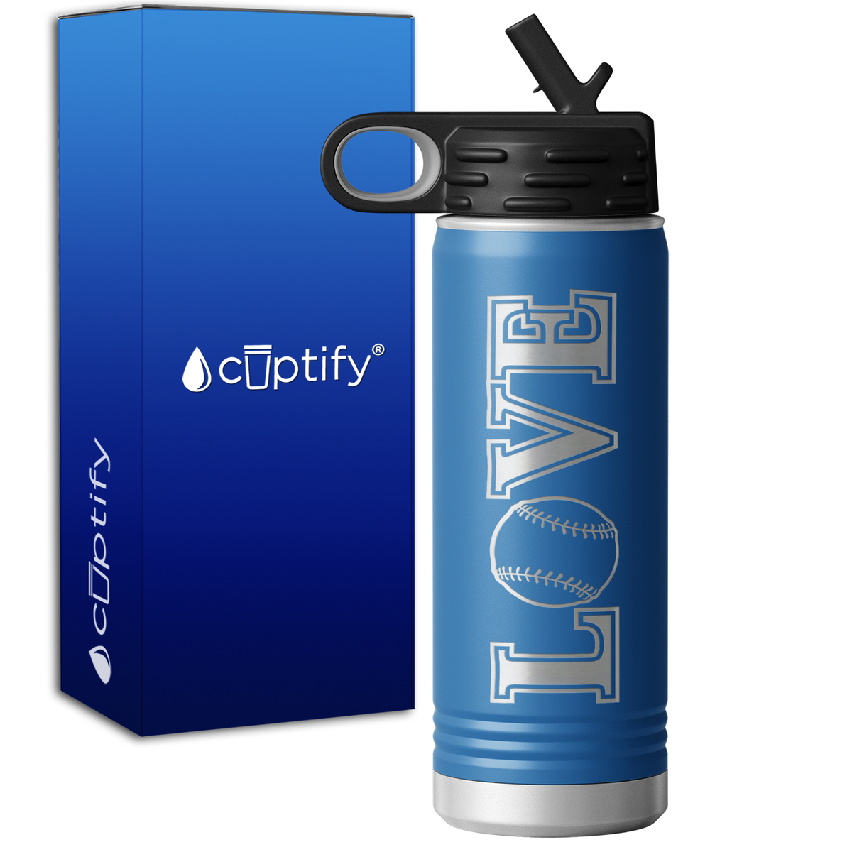 Baseball Love 20oz Sport Water Bottle
