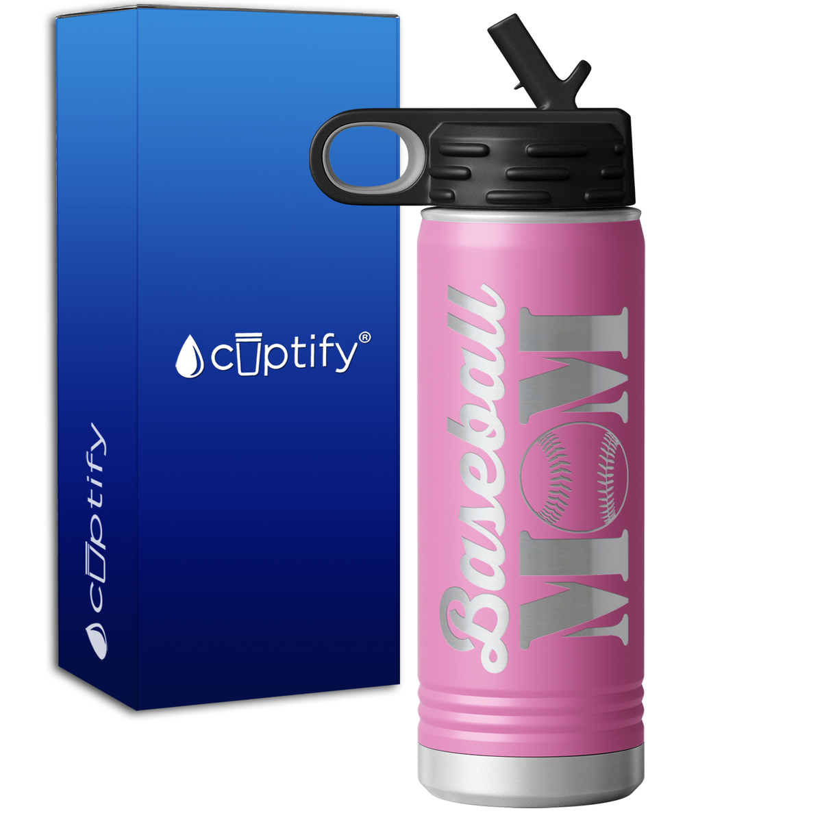 Baseball Mom 20oz Sport Water Bottle