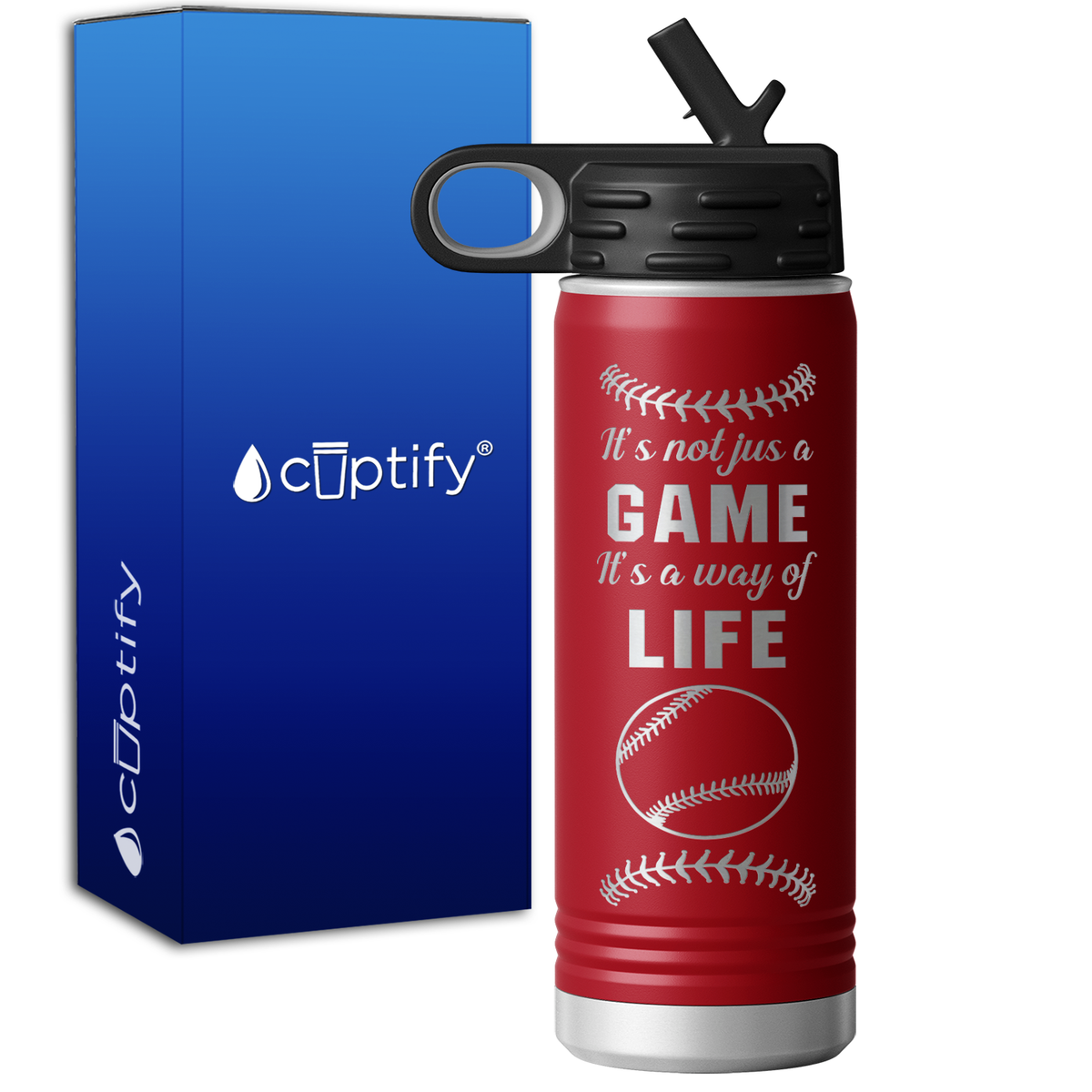 It's Not Just a Game It's a Way of Life 20oz Sport Water Bottle