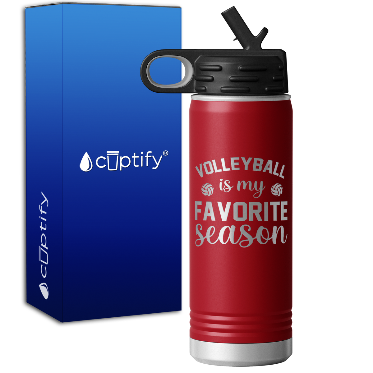 Volleyball is my Favorite Season 20oz Sport Water Bottle